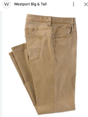 NWOT Tommy Bahama Boracay 5 Pocket Medium/Tan Shade Chinos 48x30